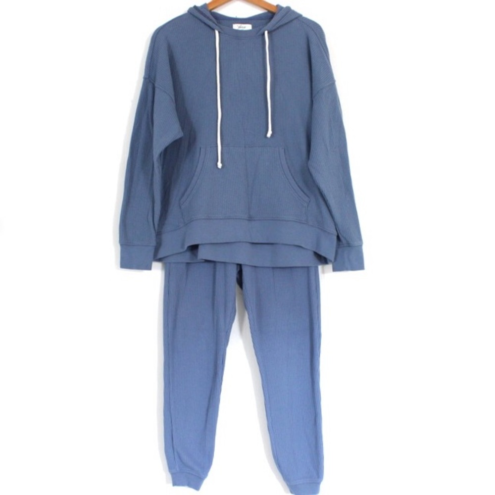 Aerie Waffle Knit Hoodie and Jogger Set